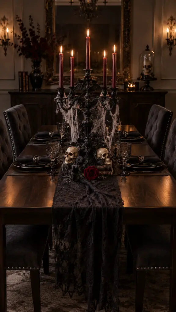 Gothic Candlelit Dining Table