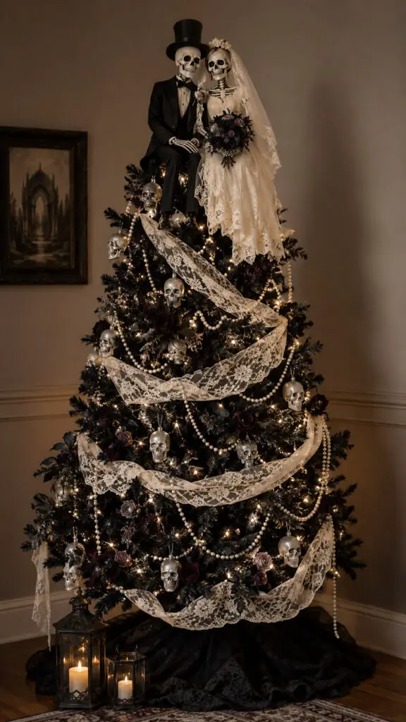 Halloween Skeleton Wedding Tree