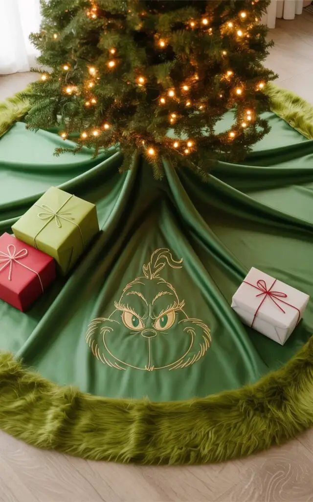 Grinch Christmas Tree Skirt 1