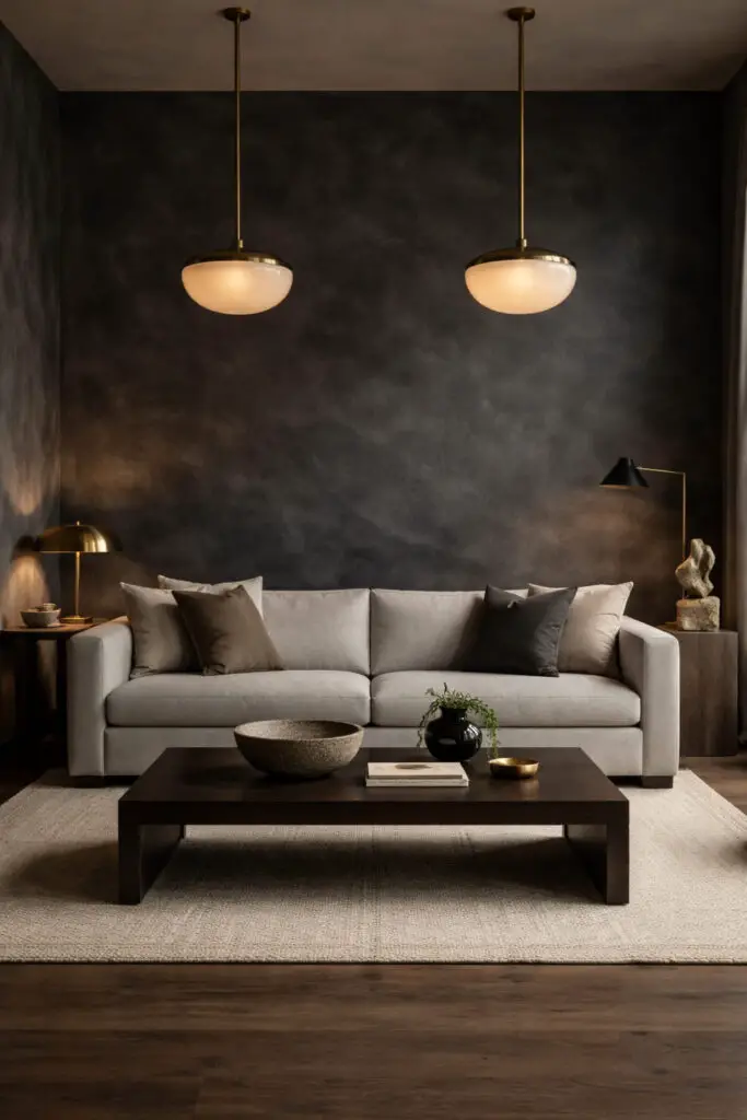 Limewash Living Room Charcoal