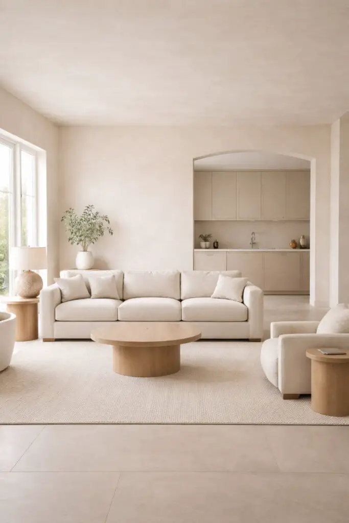 Limewash Living Room Open Concept