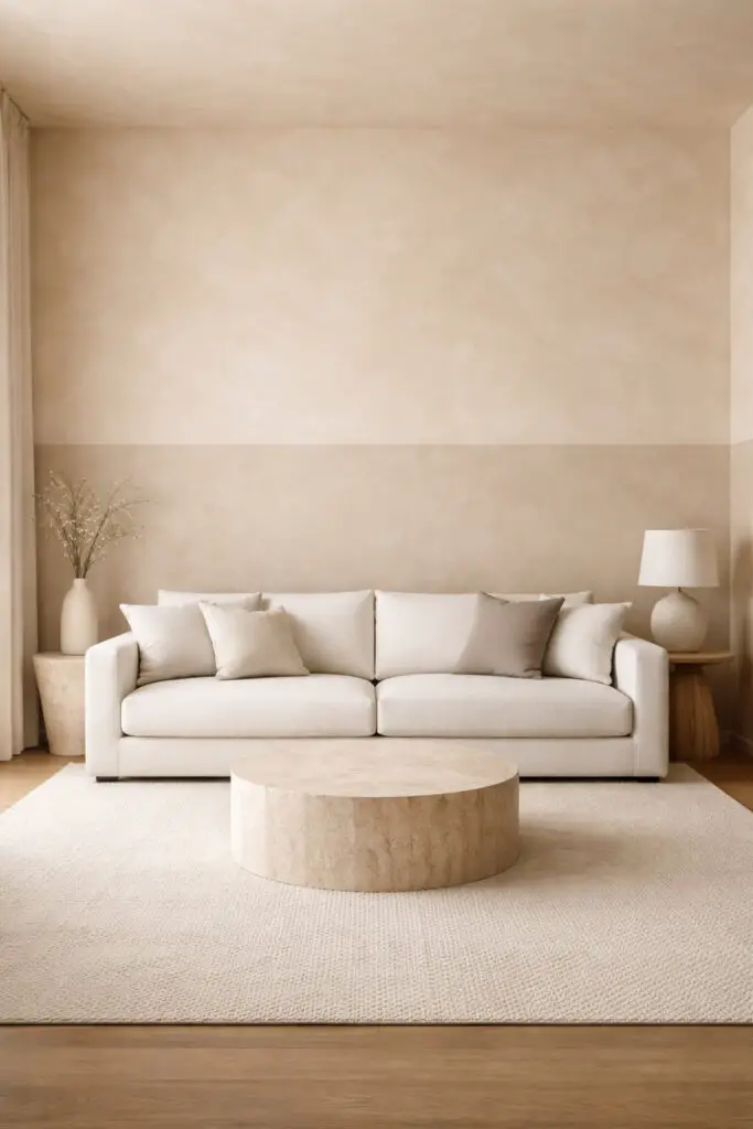 Limewash Living Room Two Tone