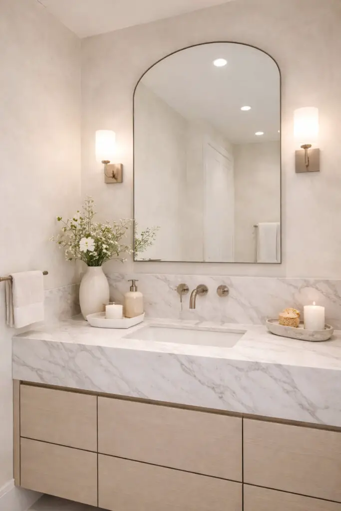 Marble Limewash Bathroom