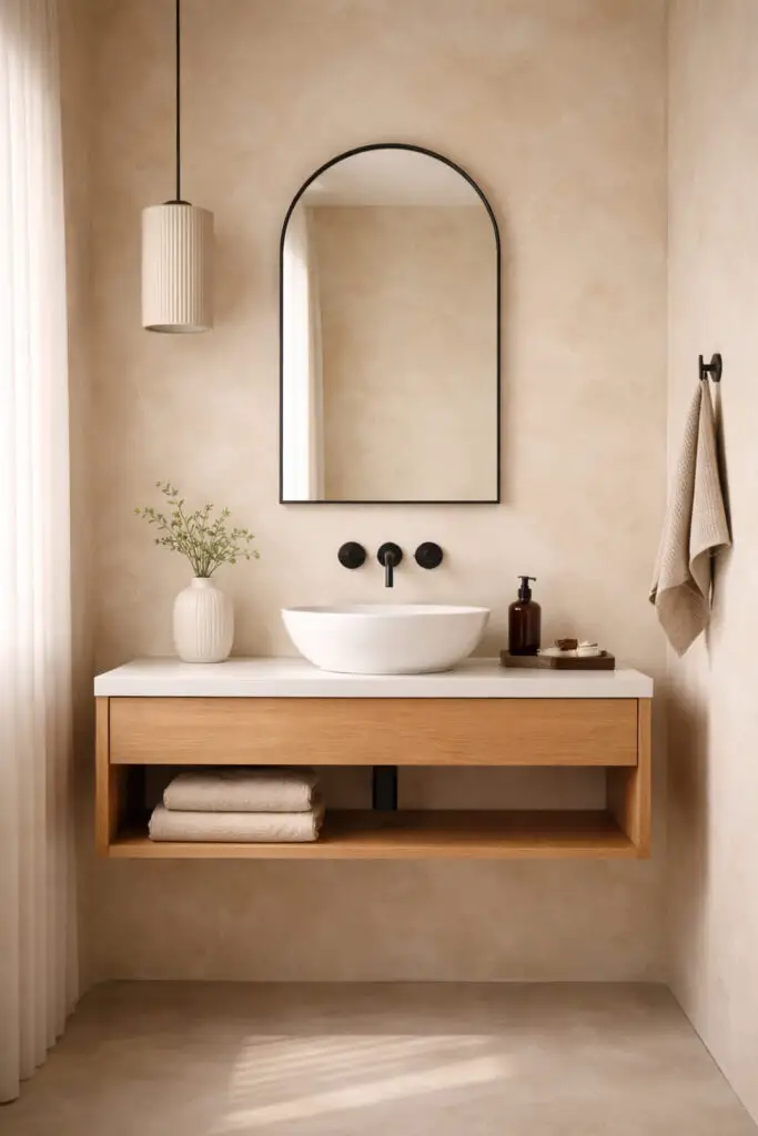 Neutral Limewash Bathroom