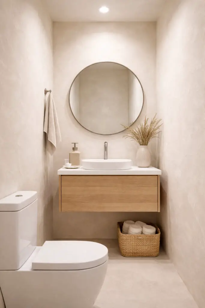 Small Limewash Bathroom