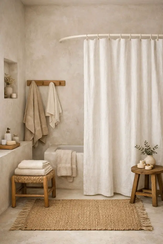 Textured Limewash Bathroom