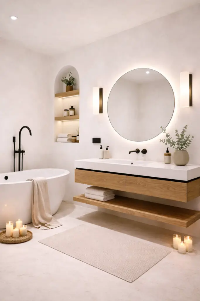 White Limewash Bathroom