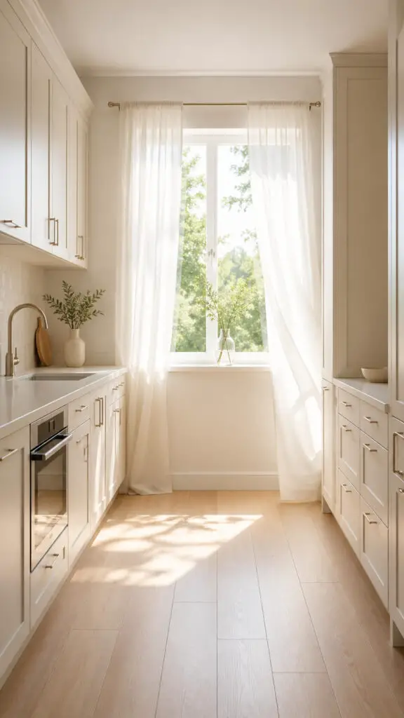 Airy Curtain Summer Kitchen Light