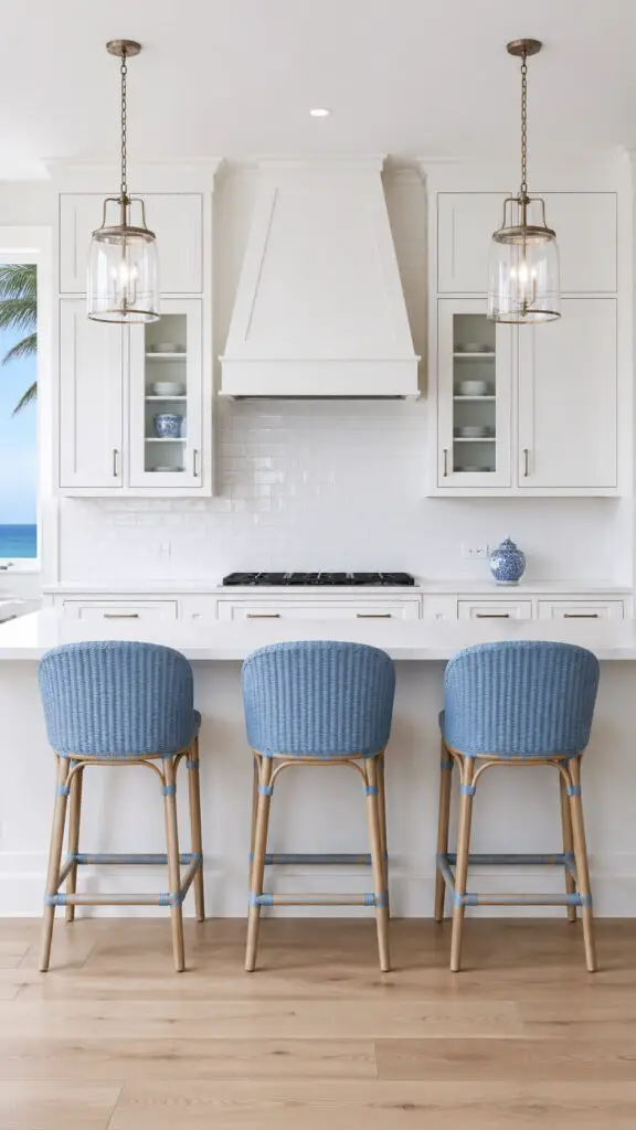 Blue White Summer Kitchen Calm