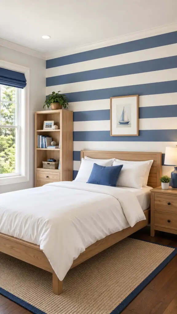 Boys Room Blue Stripes