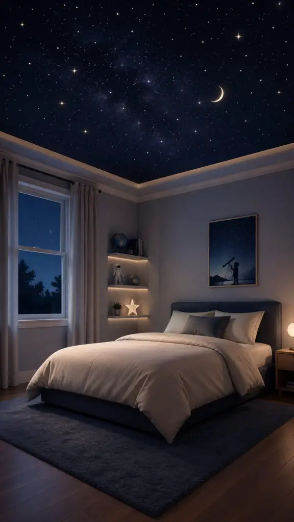 Boys Room Galaxy Ceiling