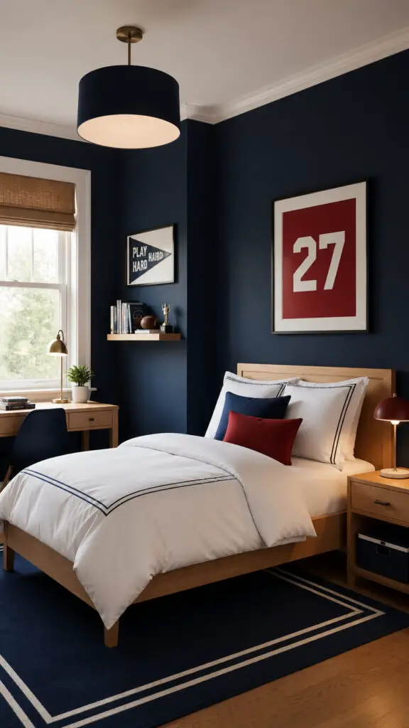 Boys Room Navy Walls
