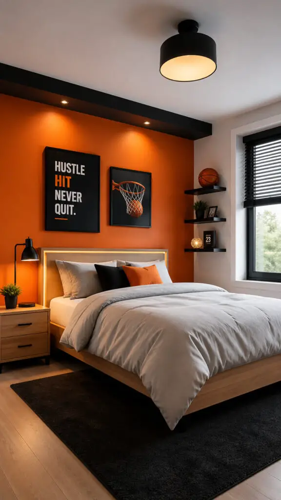 Boys Room Orange Black