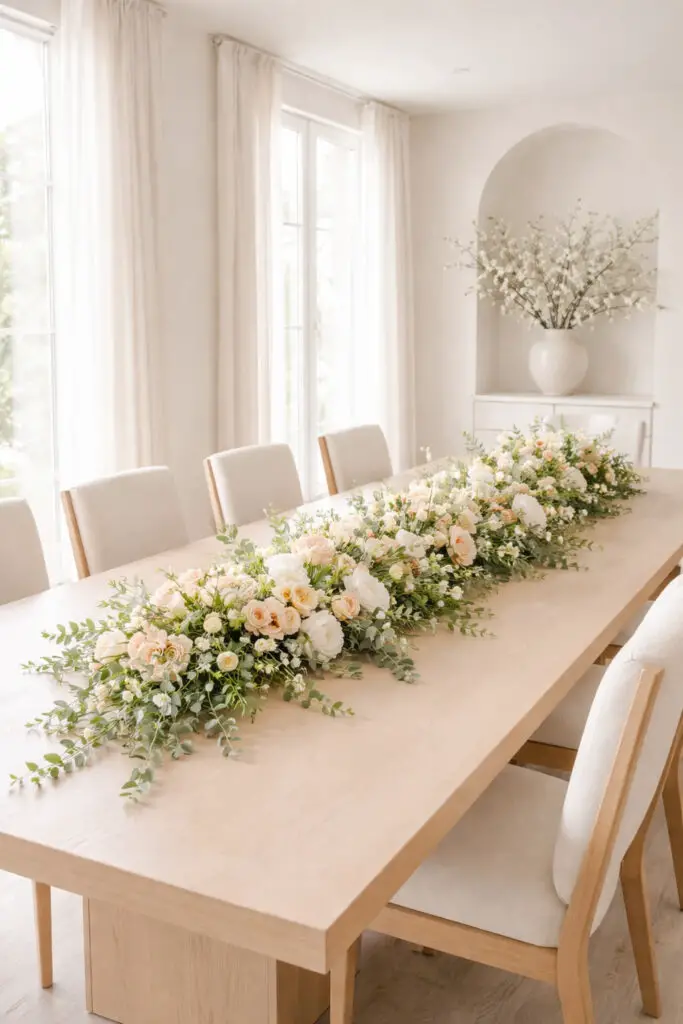 Bright and airy dining elegance