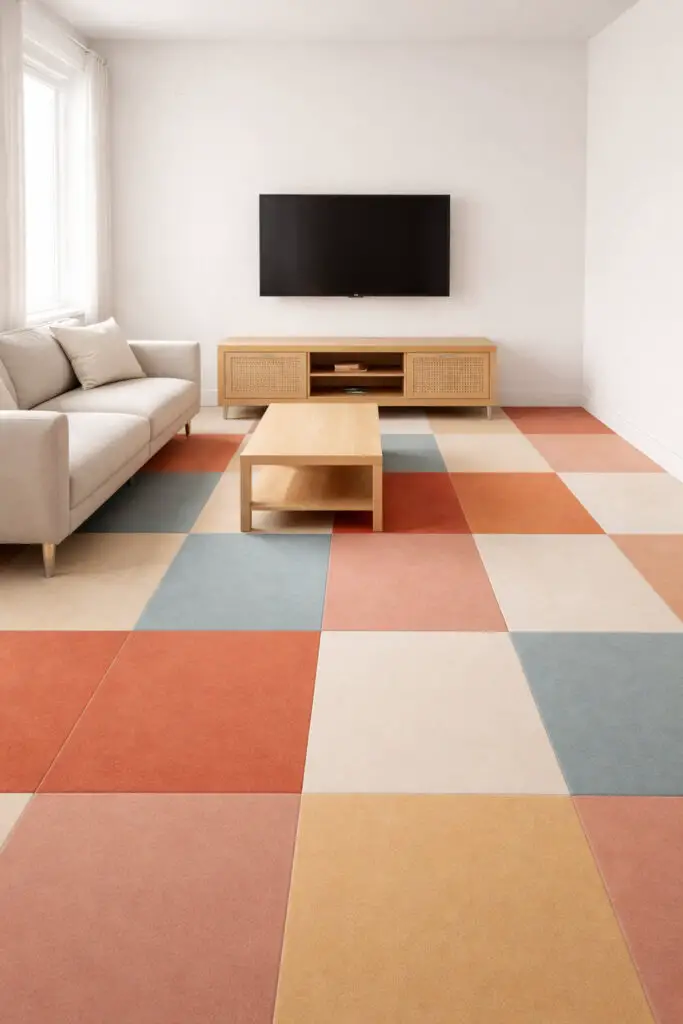 Bright and airy minimalist living room