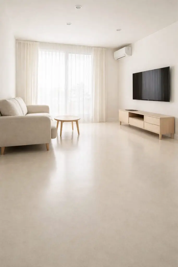 Bright modern living room interior