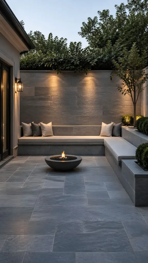 Built In Bluestone Patio Seating