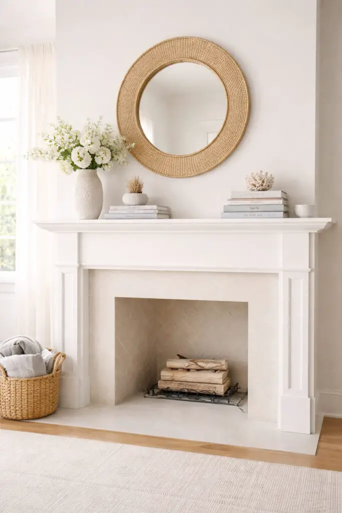 Coastal inspired living room design