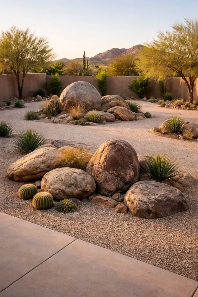 Desert serenity at sunset