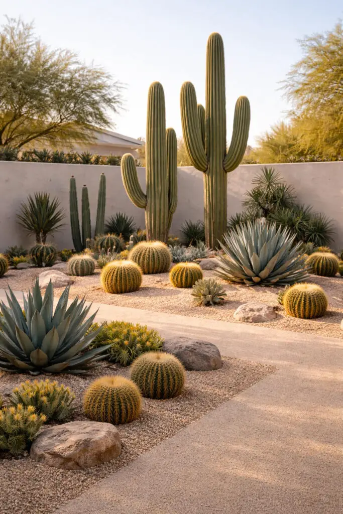 Desert tranquility in Arizona garden