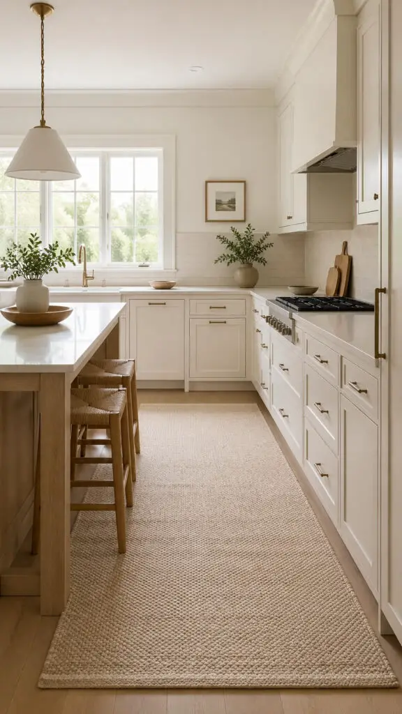 Light Rug Summer Kitchen Comfort