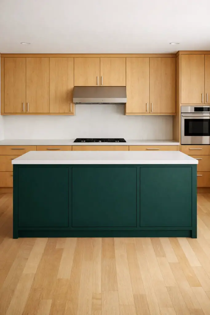 Maple Cabinets Color Island