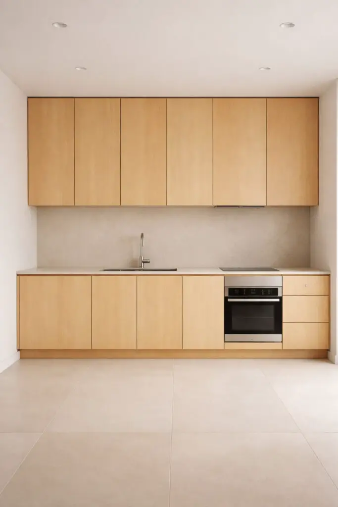 Maple Cabinets Minimal Design