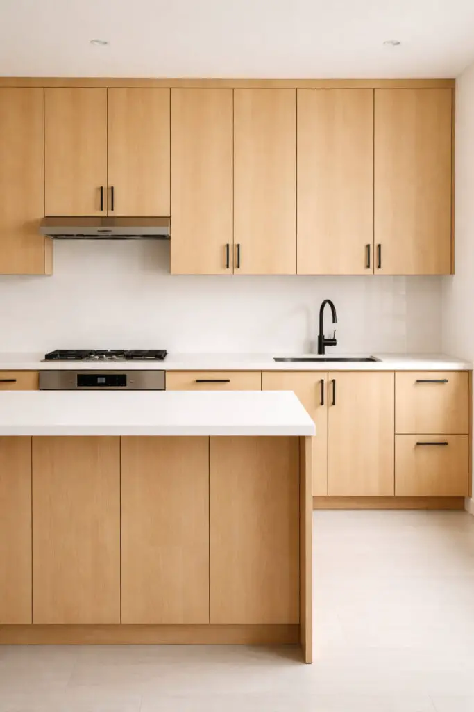 Maple Cabinets Modern Hardware
