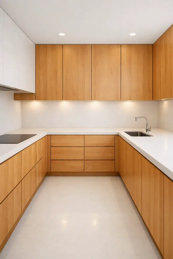Maple Cabinets White Contrast