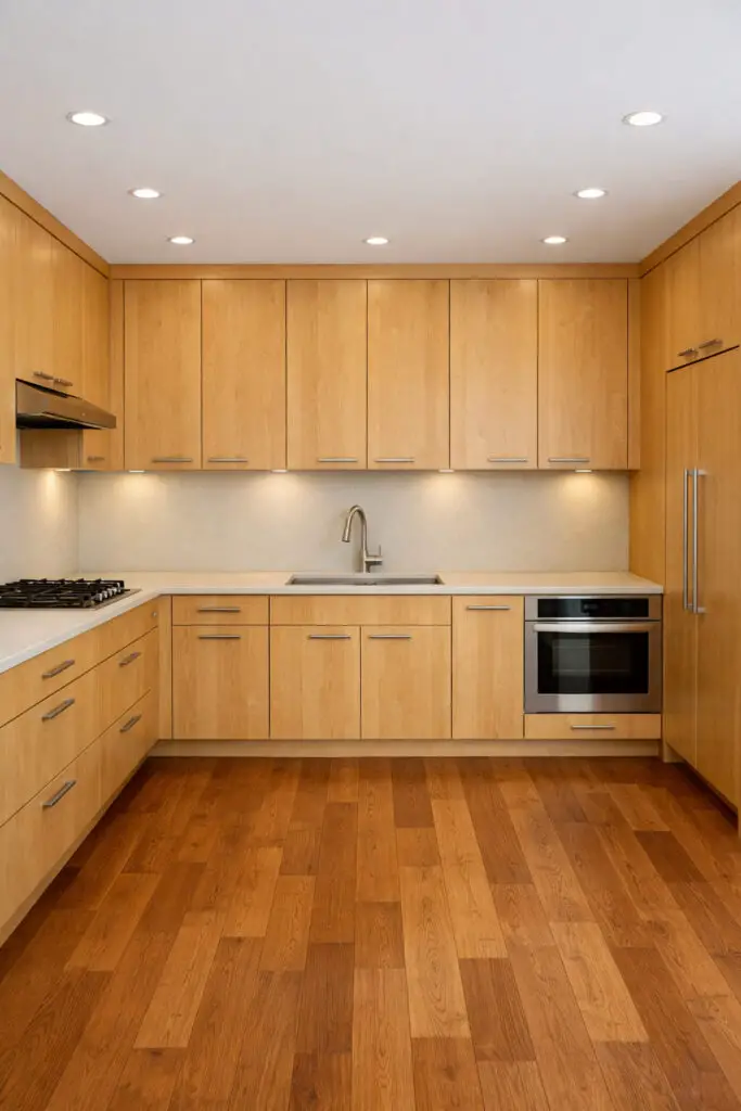 Maple Cabinets Wood Layering
