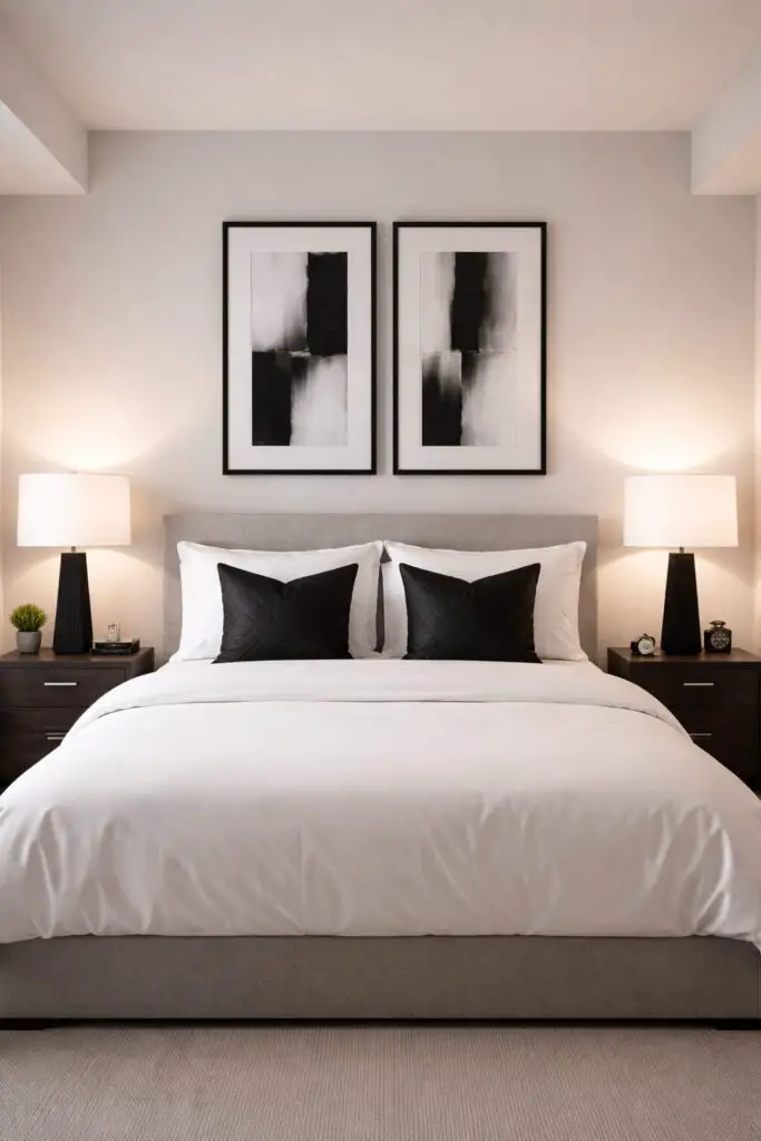 Masculine Bedroom Black Accents