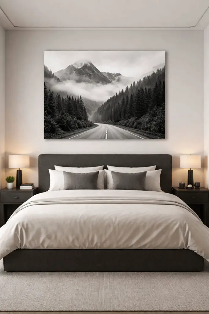 Masculine Bedroom Bold Artwork