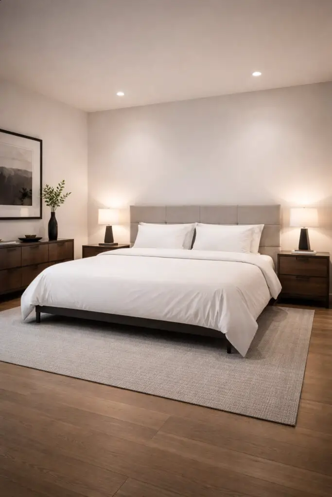 Masculine Bedroom Clean Surfaces