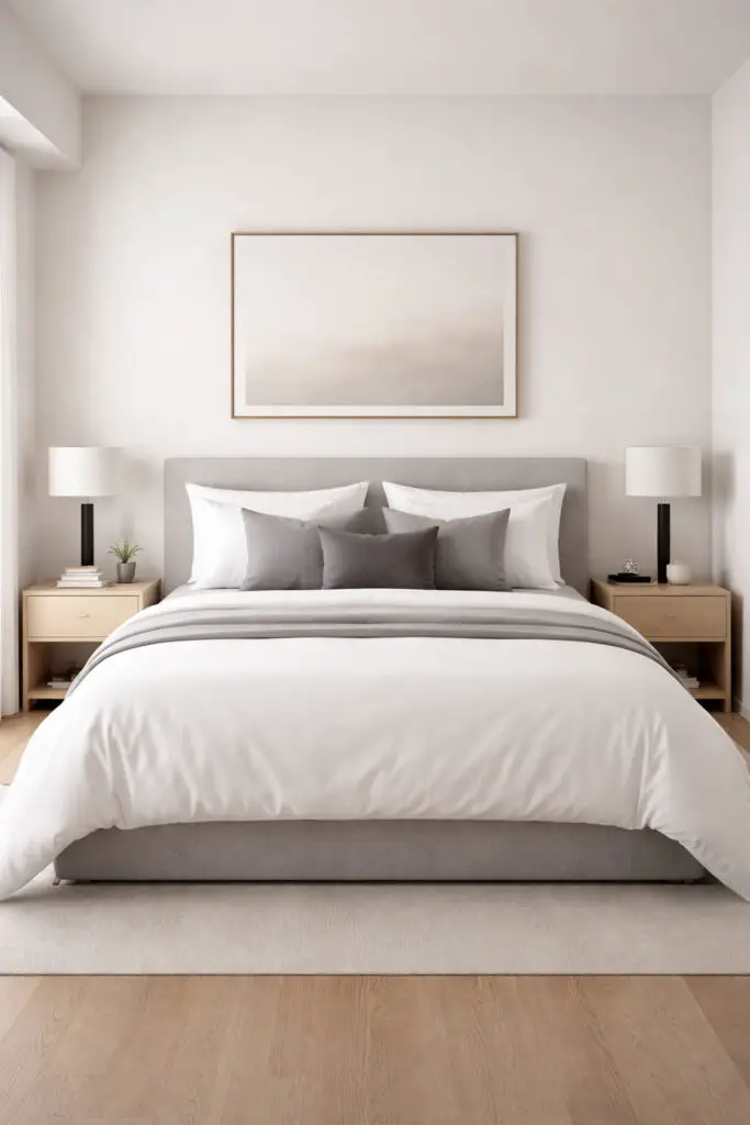 Masculine Bedroom Crisp Bedding