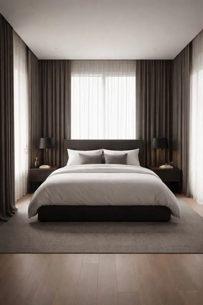 Masculine Bedroom Curtain Style