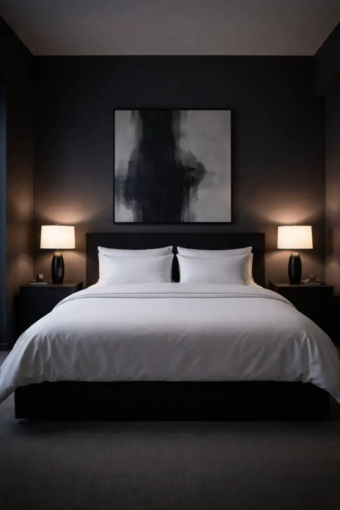 Masculine Bedroom Dark Palette