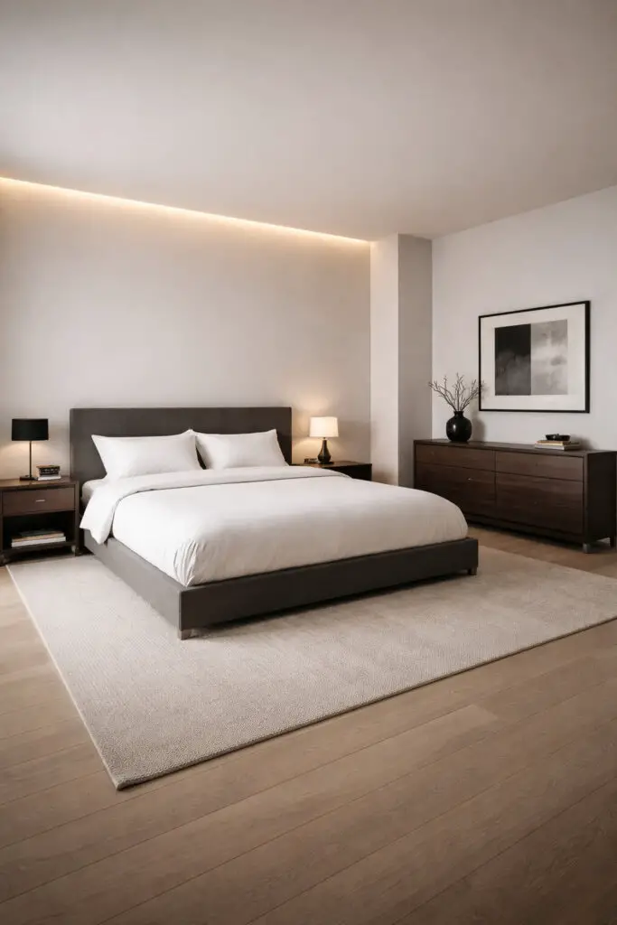 Masculine Bedroom Minimal Furniture