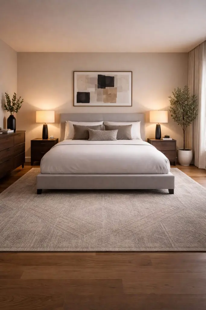 Masculine Bedroom Rug Comfort