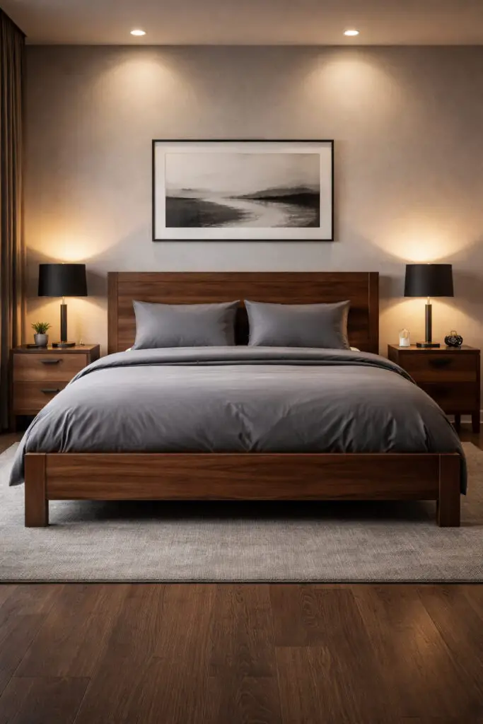 Masculine Bedroom Statement Bed