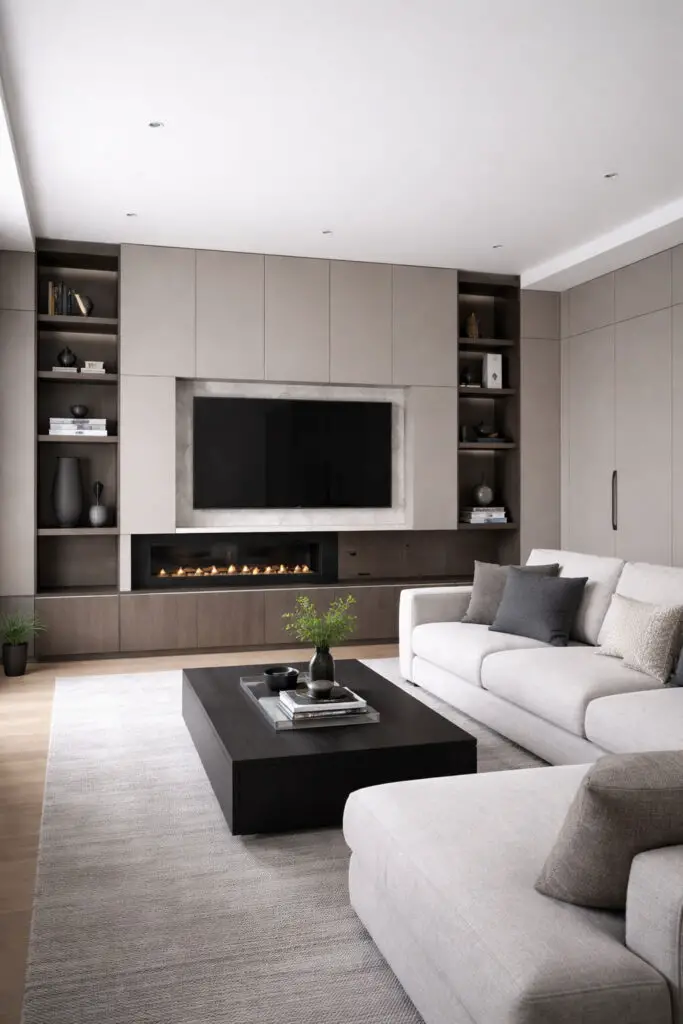 Masculine Living Room Hidden Storage
