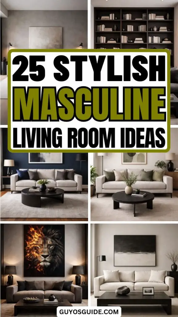 Masculine Living Room Ideas