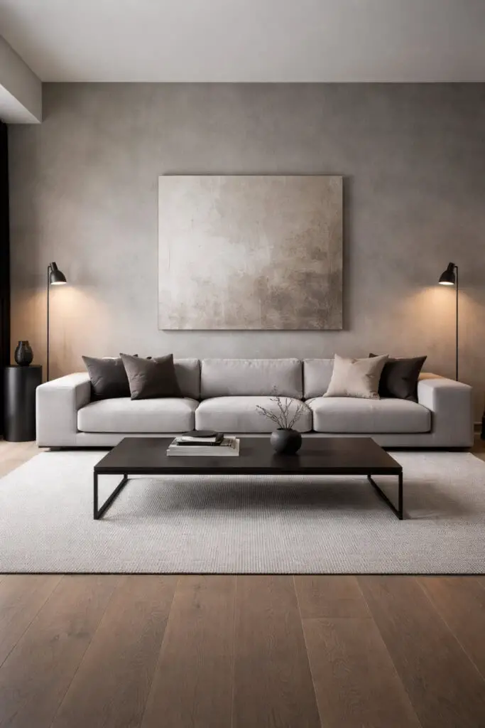 Masculine Living Room Low Profile