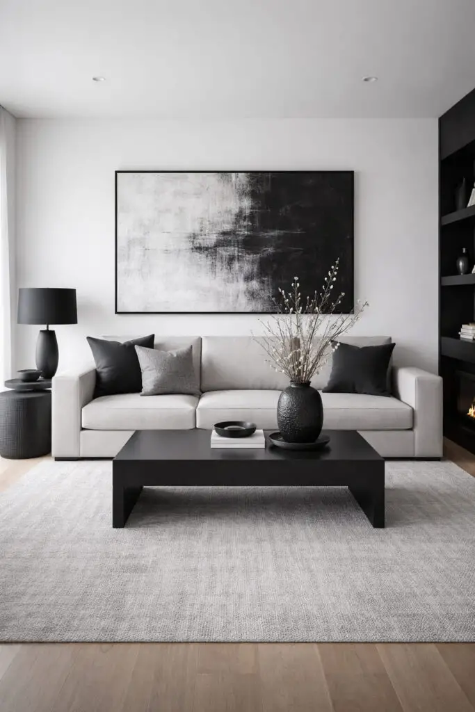 Masculine Living Room Minimal Palette