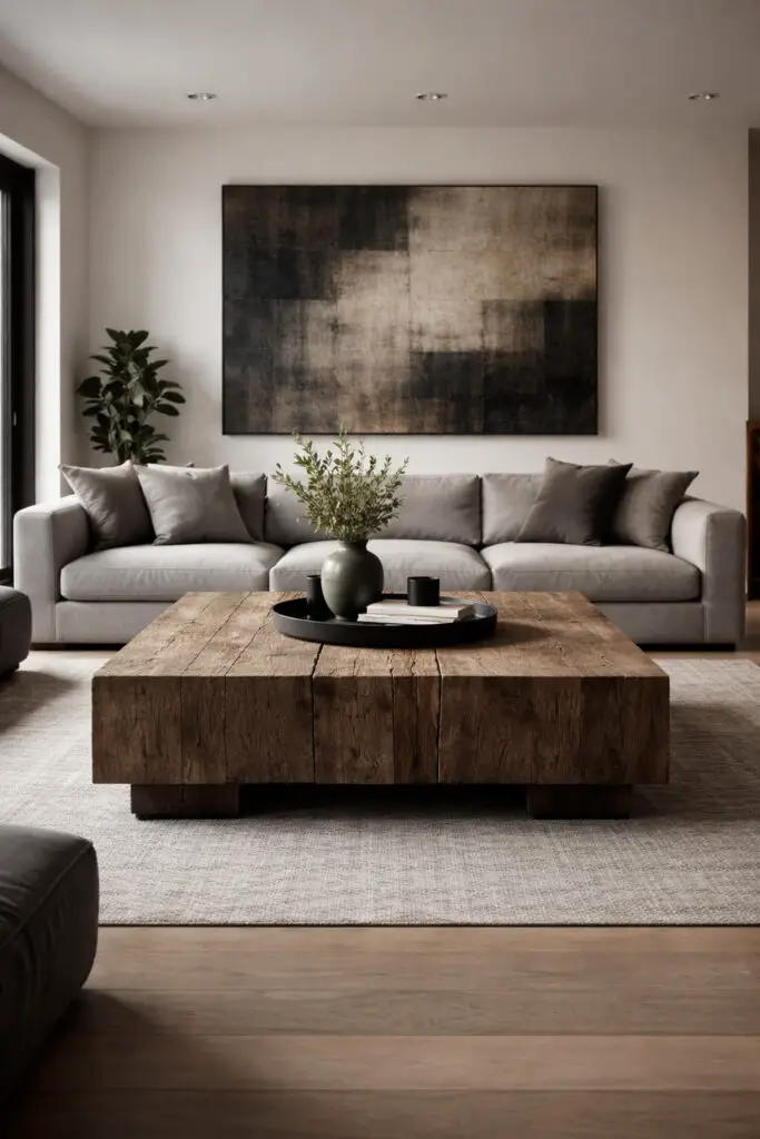 Masculine Living Room Rugged Table