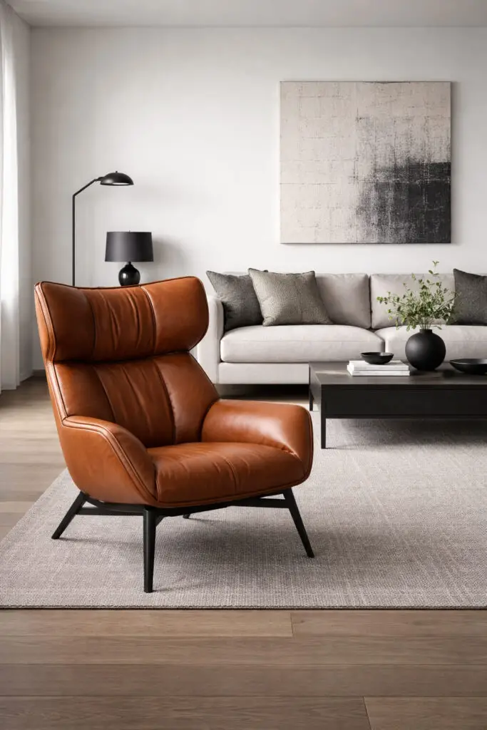 Masculine Living Room Statement Chair