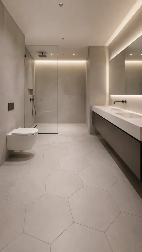 Modern Hexagon Bathroom Scale