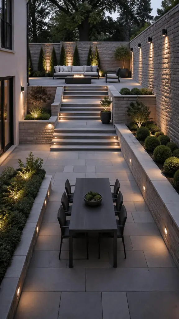 Multi Level Bluestone Patio