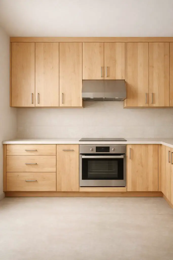 Natural Maple Cabinets Look