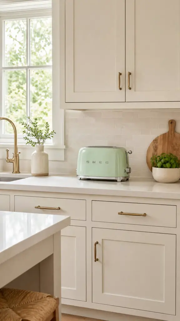 Pastel Appliance Summer Kitchen Charm