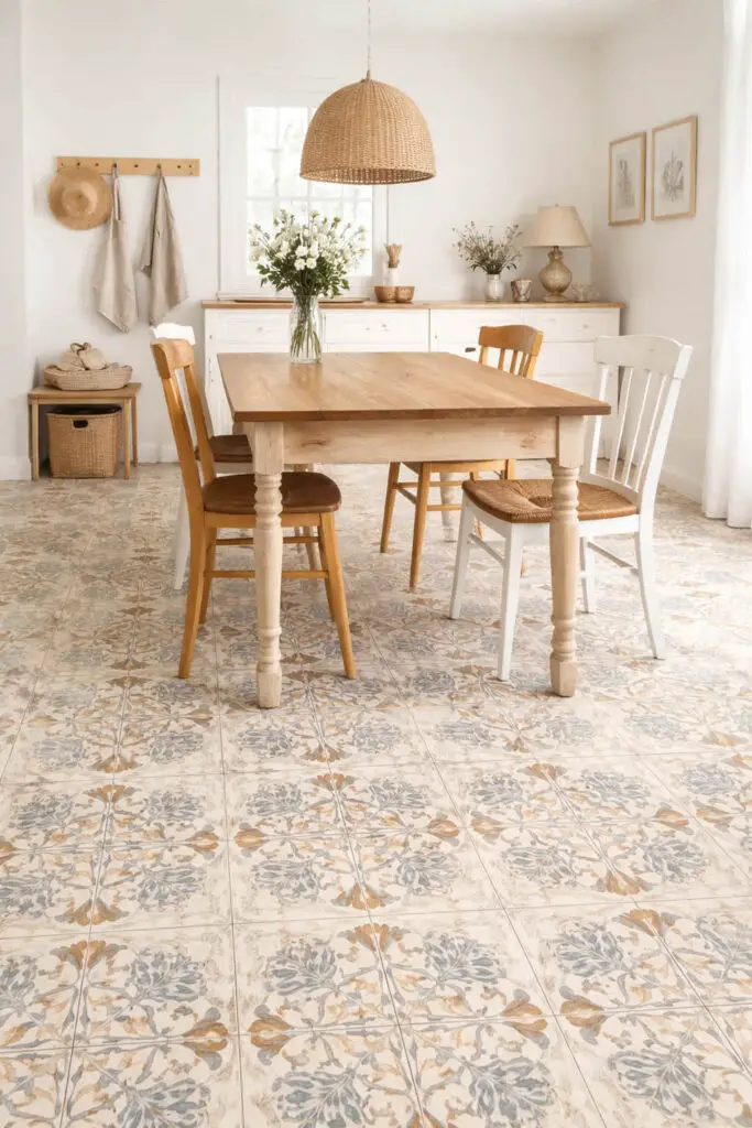 Rustic farmhouse dining room charm